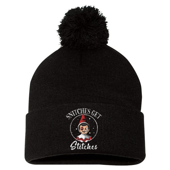 Snitches Get Stitches Pom Pom 12in Knit Beanie