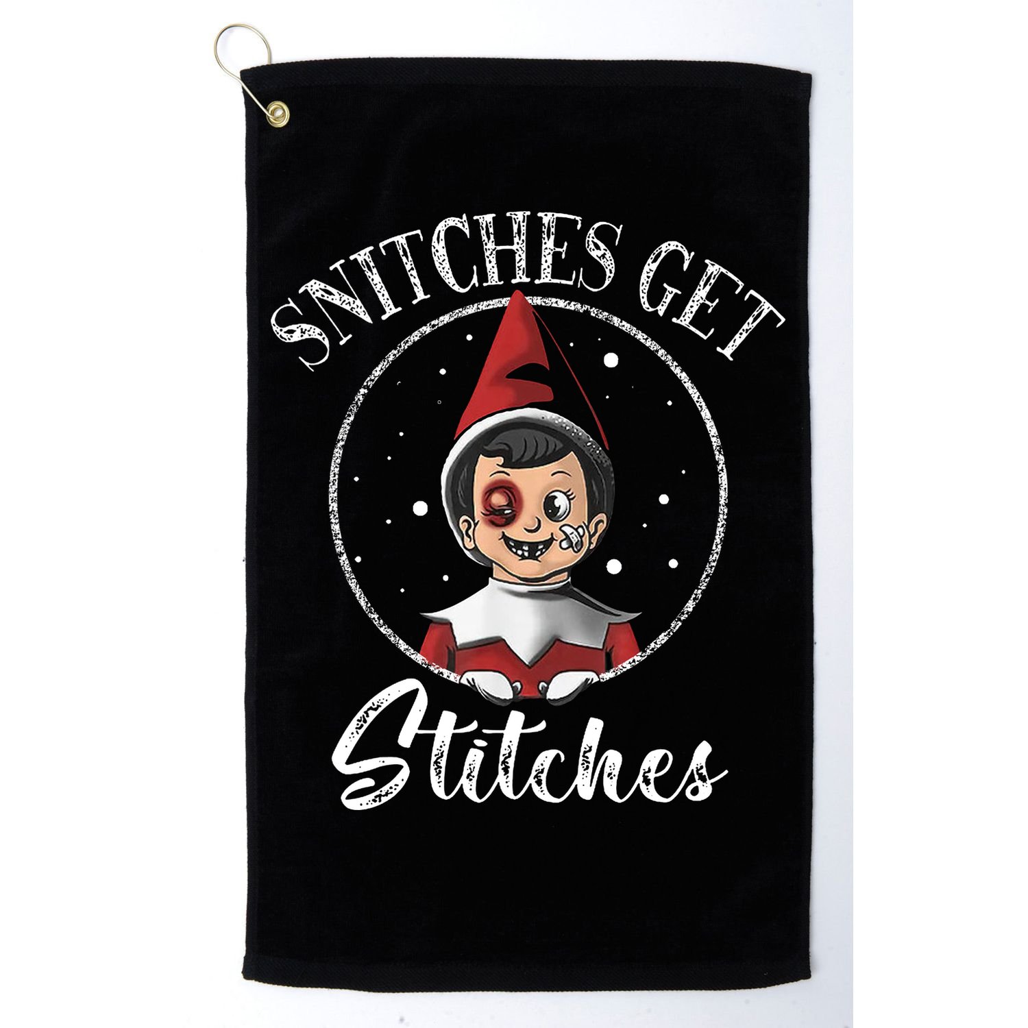 Snitches Get Stitches Golf Towel