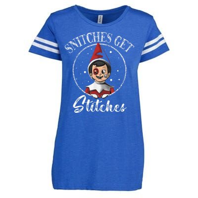 Snitches Get Stitches Enza Ladies Jersey Football T-Shirt