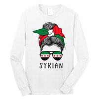 Syrian Girl Syrian Heritage Syria New Flag Long Sleeve Shirt