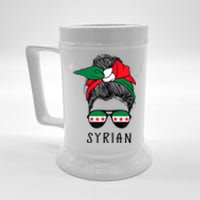 Syrian Girl Syrian Heritage Syria New Flag Beer Stein