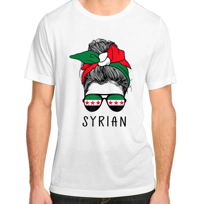 Syrian Girl Syrian Heritage Syria New Flag Adult ChromaSoft Performance T-Shirt