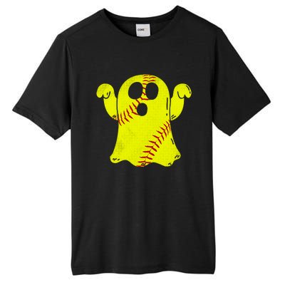 Softball Ghost Softball Lover Halloween Costume Tall Fusion ChromaSoft Performance T-Shirt