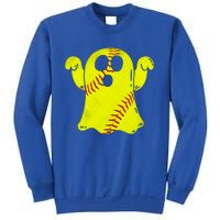 Softball Ghost Softball Lover Halloween Costume Sweatshirt