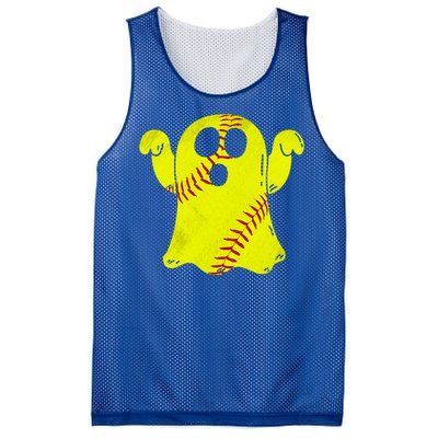 Softball Ghost Softball Lover Halloween Costume Mesh Reversible Basketball Jersey Tank