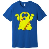 Softball Ghost Softball Lover Halloween Costume Premium T-Shirt