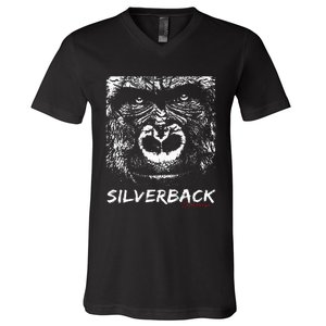 Silverback Gorilla V-Neck T-Shirt