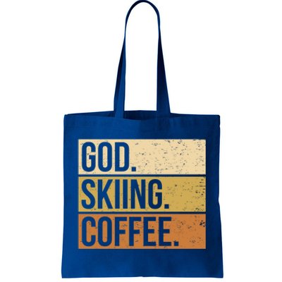 Ski God Skiing Coffee Skier Cute Gift Tote Bag