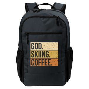 Ski God Skiing Coffee Skier Cute Gift Daily Commute Backpack