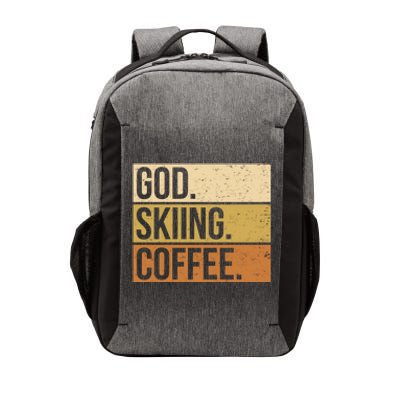 Ski God Skiing Coffee Skier Cute Gift Vector Backpack