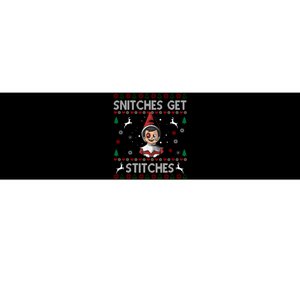 Snitches Get Stitches Ugly Christmas Sweater Bumper Sticker