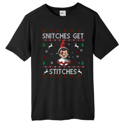 Snitches Get Stitches Ugly Christmas Sweater Tall Fusion ChromaSoft Performance T-Shirt