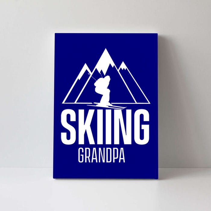 Skiing Grandpa Skier Ski Grandad Gift Canvas