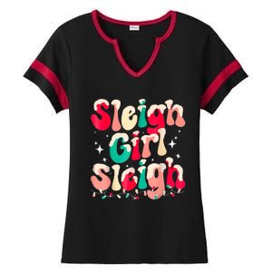 Sleigh Girl Sleigh Christmas Women Pajamas Ladies Halftime Notch Neck Tee