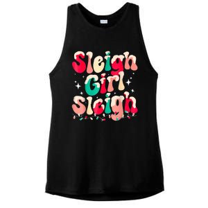 Sleigh Girl Sleigh Christmas Women Pajamas Ladies PosiCharge Tri-Blend Wicking Tank