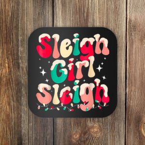 Sleigh Girl Sleigh Christmas Women Pajamas Coaster