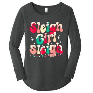 Sleigh Girl Sleigh Christmas Women Pajamas Women's Perfect Tri Tunic Long Sleeve Shirt