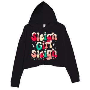 Sleigh Girl Sleigh Christmas Women Pajamas Crop Fleece Hoodie