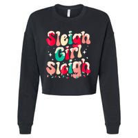 Sleigh Girl Sleigh Christmas Women Pajamas Cropped Pullover Crew