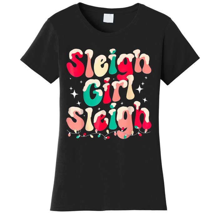 Sleigh Girl Sleigh Christmas Women Pajamas Women's T-Shirt