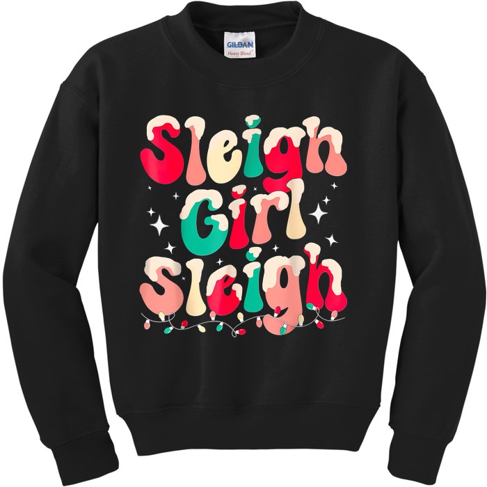 Sleigh Girl Sleigh Christmas Women Pajamas Kids Sweatshirt