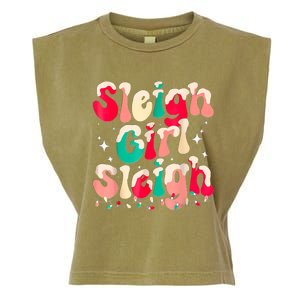 Sleigh Girl Sleigh Christmas Women Pajamas Garment-Dyed Women's Muscle Tee