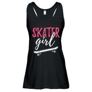 Skater Girl Skateboarding Skateboard Gift Ladies Essential Flowy Tank