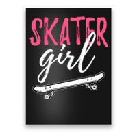 Skater Girl Skateboarding Skateboard Gift Poster