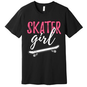 Skater Girl Skateboarding Skateboard Gift Premium T-Shirt