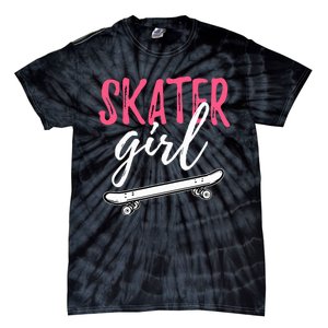 Skater Girl Skateboarding Skateboard Gift Tie-Dye T-Shirt