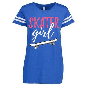 Skater Girl Skateboarding Skateboard Gift Enza Ladies Jersey Football T-Shirt