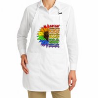 Say Gay Show Love Rainbow Sunflower Apron