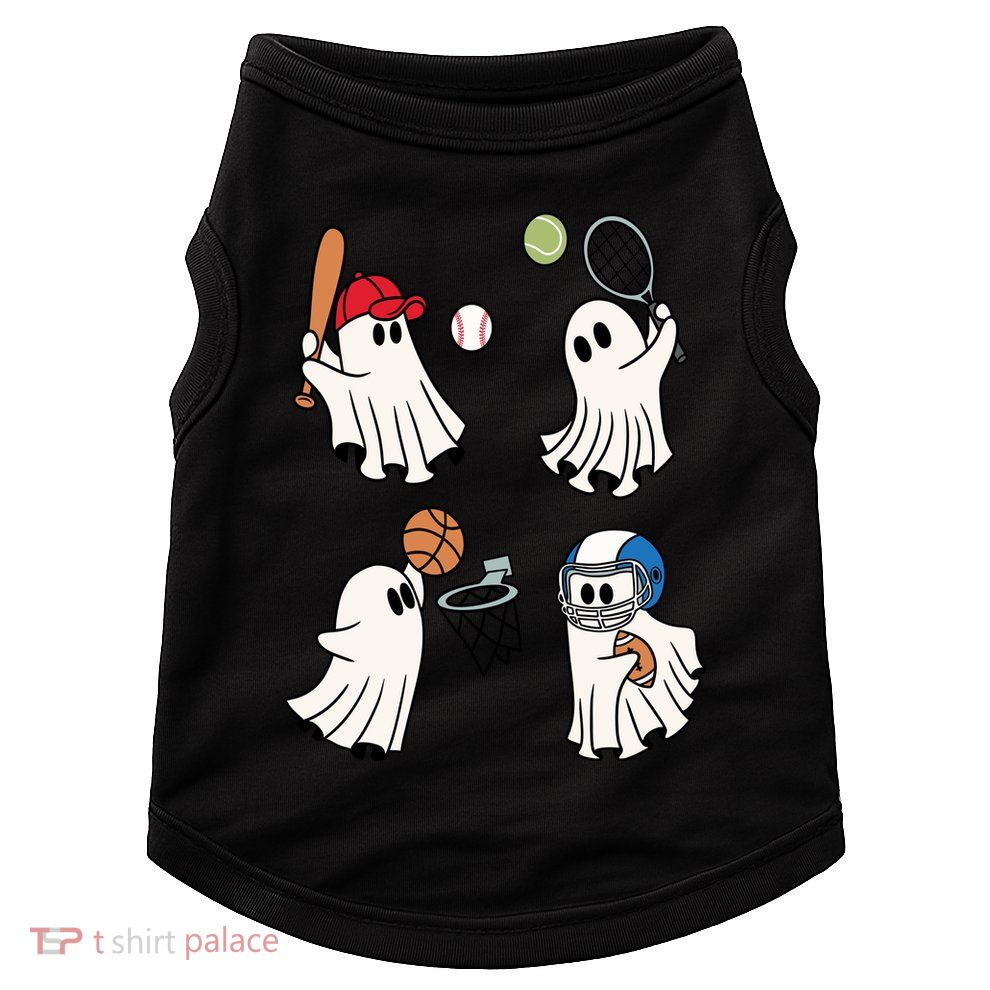 Spooky Ghost Sport Halloween Doggie Tank