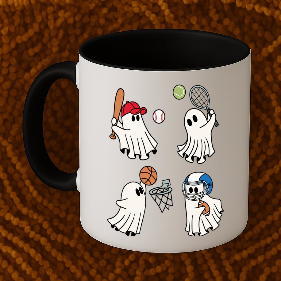 Spooky Ghost Sport Halloween Mug