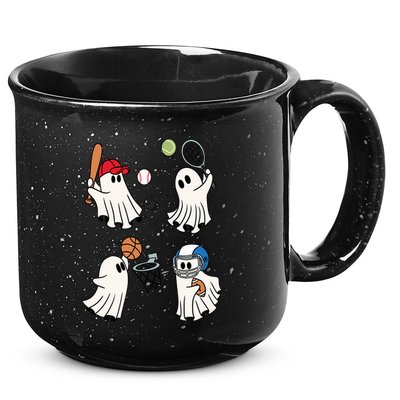Spooky Ghost Sport Halloween 15oz Campfire Ceramic Mug