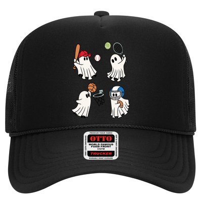 Spooky Ghost Sport Halloween Trucker Hat