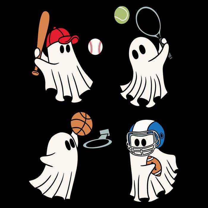 Spooky Ghost Sport Halloween Toddler T-Shirt