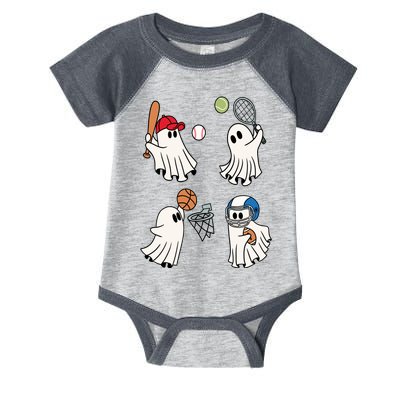 Spooky Ghost Sport Halloween Infant Baby Jersey Bodysuit