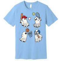 Spooky Ghost Sport Halloween Premium T-Shirt