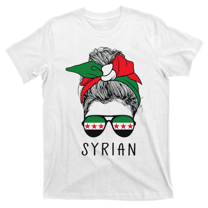 Syrian Girl Syrian Heritage Syria New Flag T-Shirt