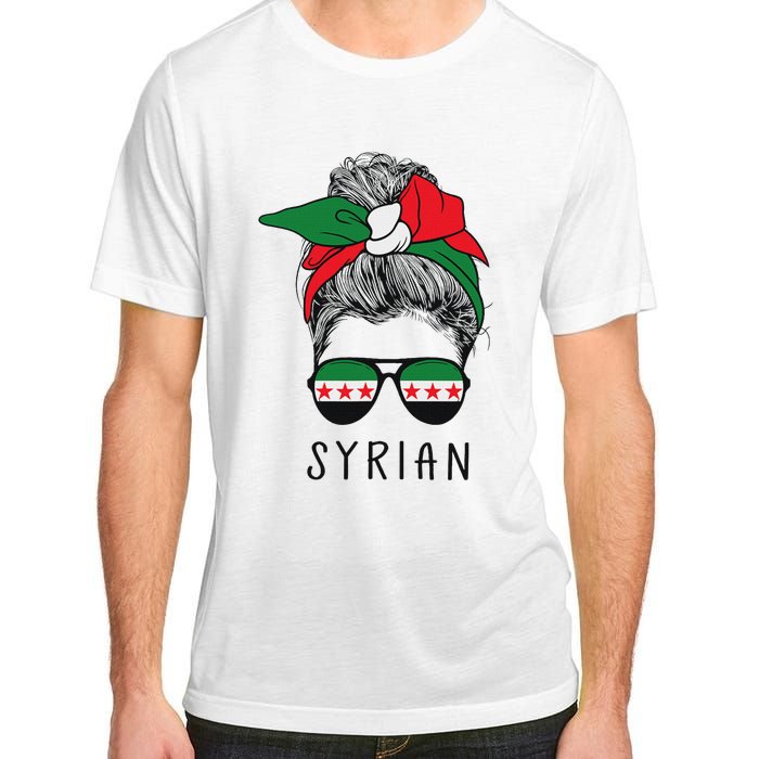 Syrian Girl Syrian Heritage Syria New Flag Adult ChromaSoft Performance T-Shirt