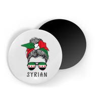 Syrian Girl Syrian Heritage Syria New Flag Magnet