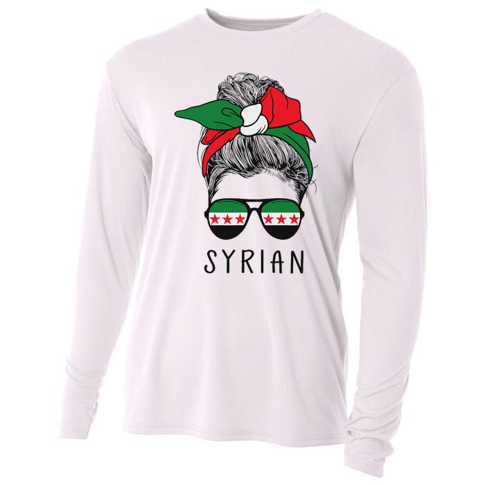 Syrian Girl Syrian Heritage Syria New Flag Cooling Performance Long Sleeve Crew