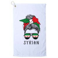 Syrian Girl Syrian Heritage Syria New Flag Platinum Collection Golf Towel