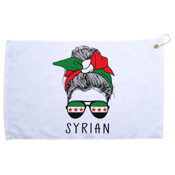 Syrian Girl Syrian Heritage Syria New Flag Grommeted Golf Towel