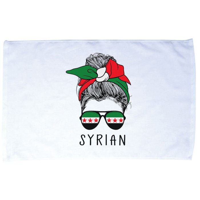 Syrian Girl Syrian Heritage Syria New Flag Microfiber Hand Towel