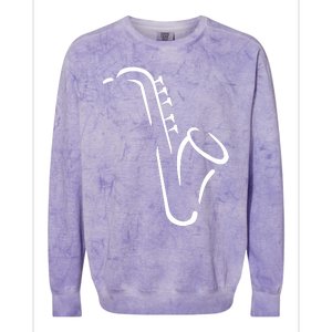 Saxophone Gift Colorblast Crewneck Sweatshirt