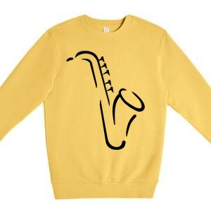 Saxophone Gift Premium Crewneck Sweatshirt