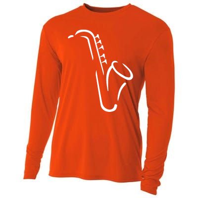 Saxophone Gift Cooling Performance Long Sleeve Crew