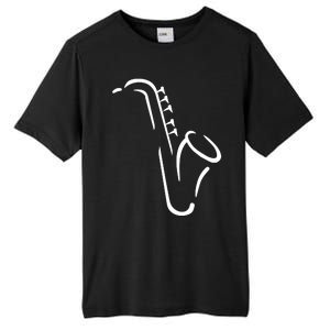 Saxophone Gift Tall Fusion ChromaSoft Performance T-Shirt